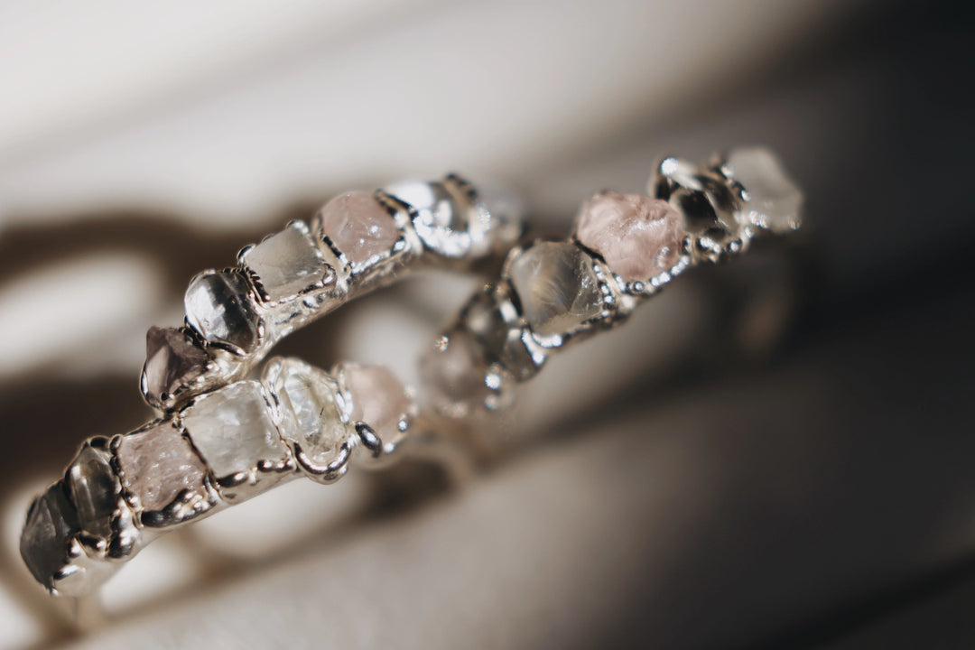 I Am Loved Ring · Rose Quartz, Moonstone, Diamond Quartz · Rings ·  Little Sycamore