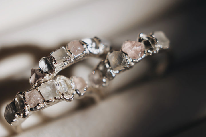 I Am Loved Ring · Rose Quartz, Moonstone, Diamond Quartz · Rings ·  Little Sycamore