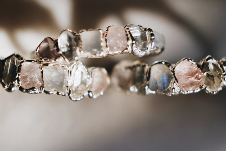 I Am Loved Ring · Rose Quartz, Moonstone, Diamond Quartz · Rings ·  Little Sycamore