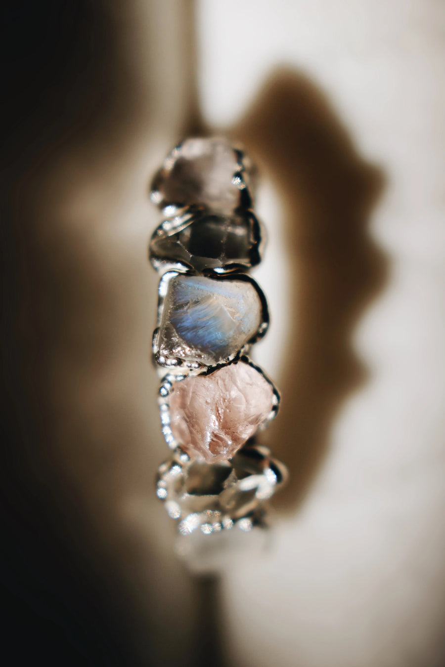 I Am Loved Ring · Rose Quartz, Moonstone, Diamond Quartz · Rings ·  Little Sycamore