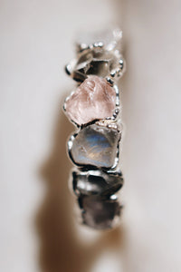 I Am Loved Ring · Rose Quartz, Moonstone, Diamond Quartz · Rings ·  Little Sycamore