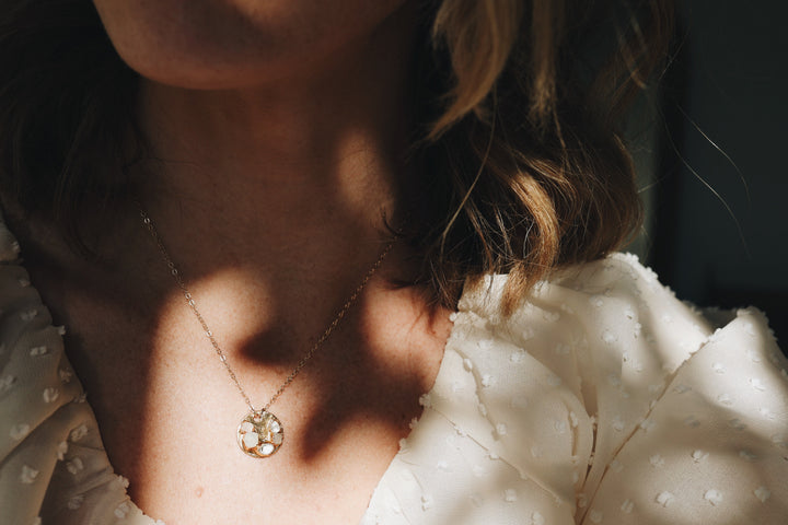 I am Loved Necklace · Rose Quartz, Moonstone, Diamond Quartz · Necklaces ·  Little Sycamore