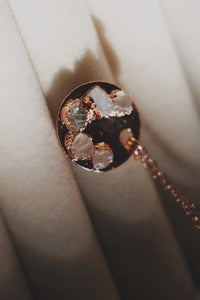 I am Loved Necklace · Rose Quartz, Moonstone, Diamond Quartz · Necklaces ·  Little Sycamore