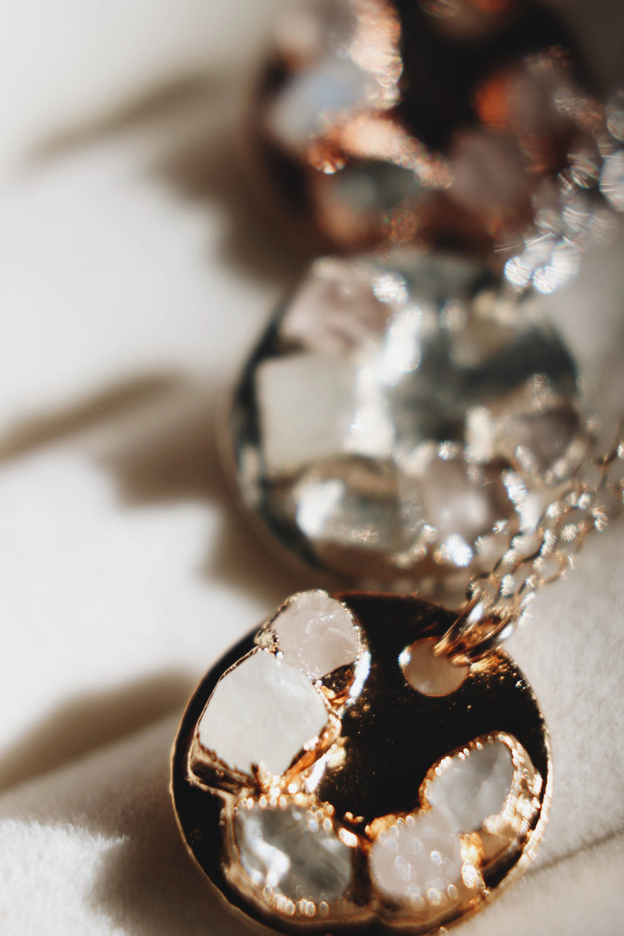 I am Loved Necklace · Rose Quartz, Moonstone, Diamond Quartz · Necklaces ·  Little Sycamore