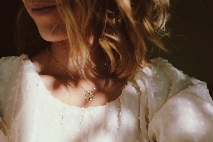 I am Loved Necklace · Rose Quartz, Moonstone, Diamond Quartz · Necklaces ·  Little Sycamore