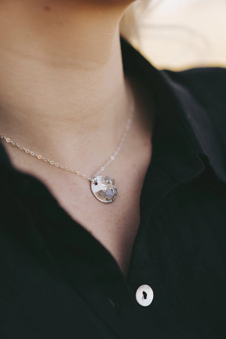 I am Loved Necklace · Rose Quartz, Moonstone, Diamond Quartz · Necklaces ·  Little Sycamore