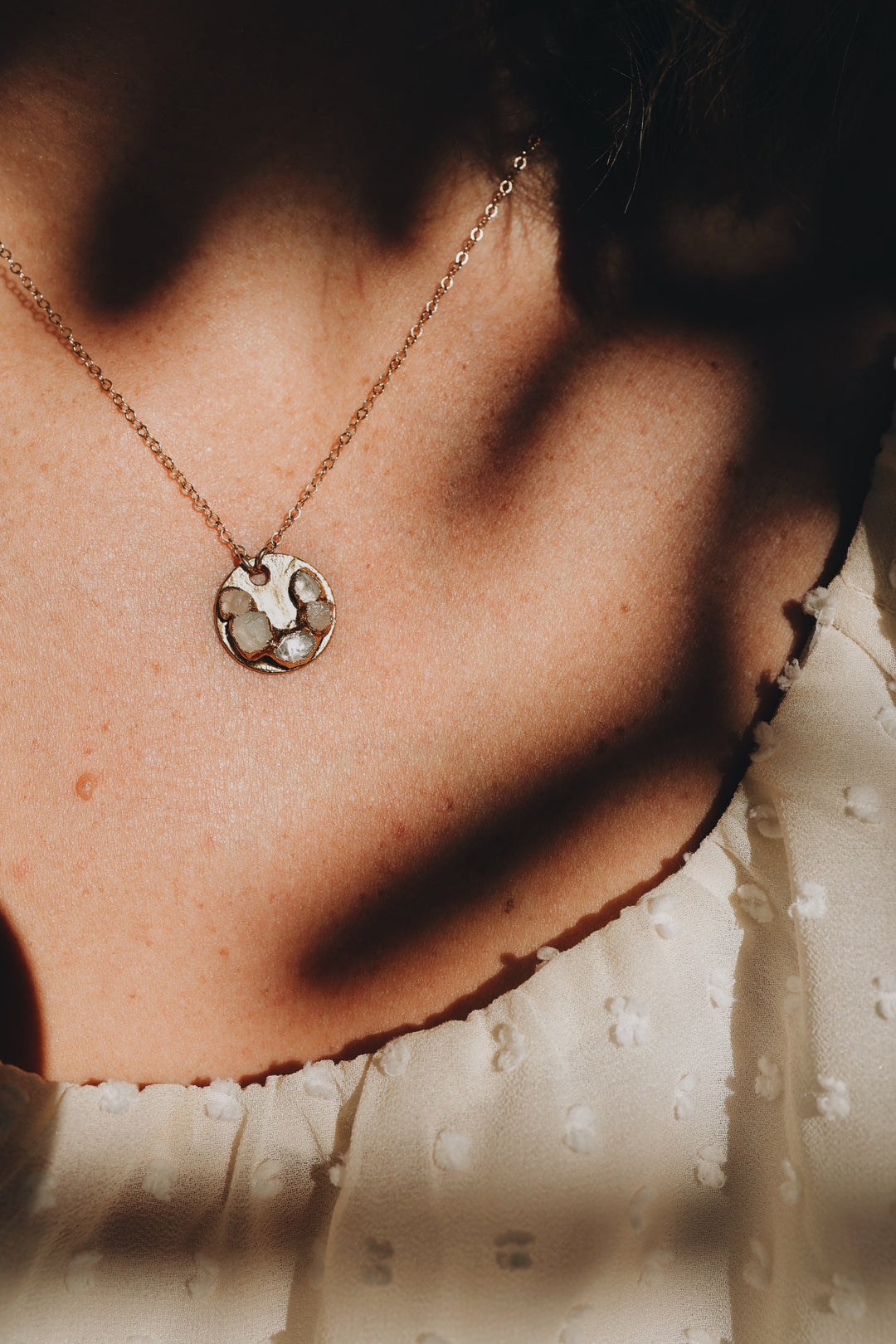 I am Loved Necklace · Rose Quartz, Moonstone, Diamond Quartz · Necklaces ·  Little Sycamore