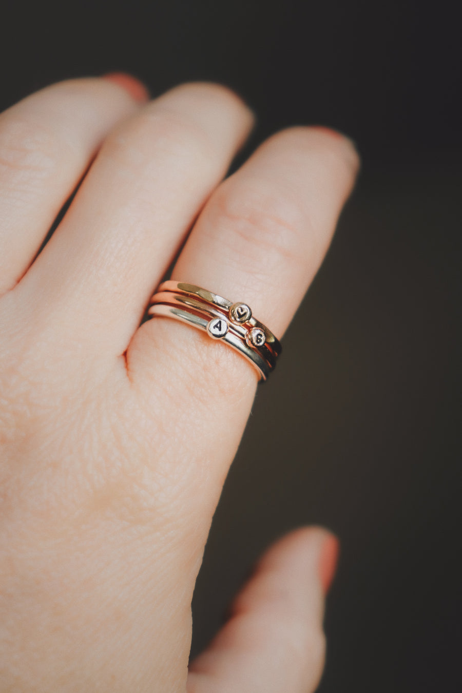Little Initial Ring · For Valentine's Day - Little Sycamore