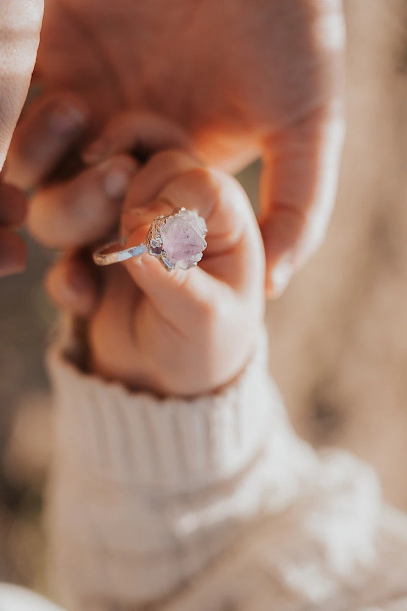 INSTA SALE DISCONTINUED Amethyst Cluster Ring · Silver Only · Rings ·  Little Sycamore