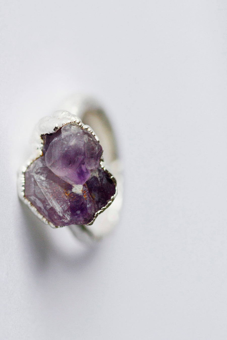INSTA SALE DISCONTINUED Amethyst Cluster Ring · Silver Only · Rings ·  Little Sycamore