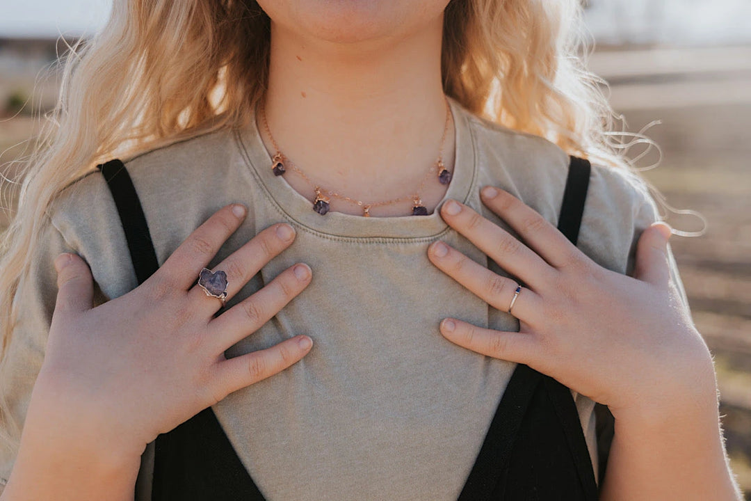 INSTA SALE DISCONTINUED Amethyst Cluster Ring · Silver Only · Rings ·  Little Sycamore