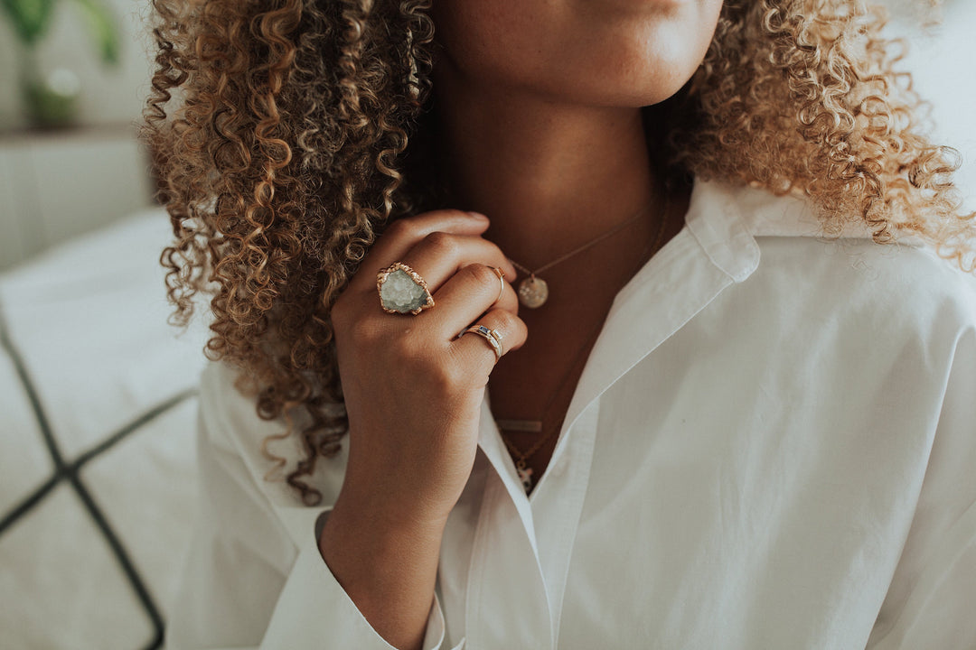 INSTA SALE DISCONTINUED Quartz Cluster Ring · Rings ·  Little Sycamore