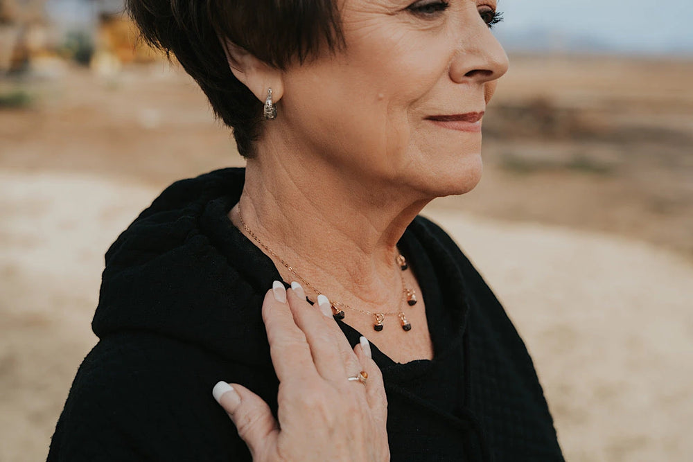 January Raindrops Necklace · Dark Garnet · Necklaces ·  Little Sycamore