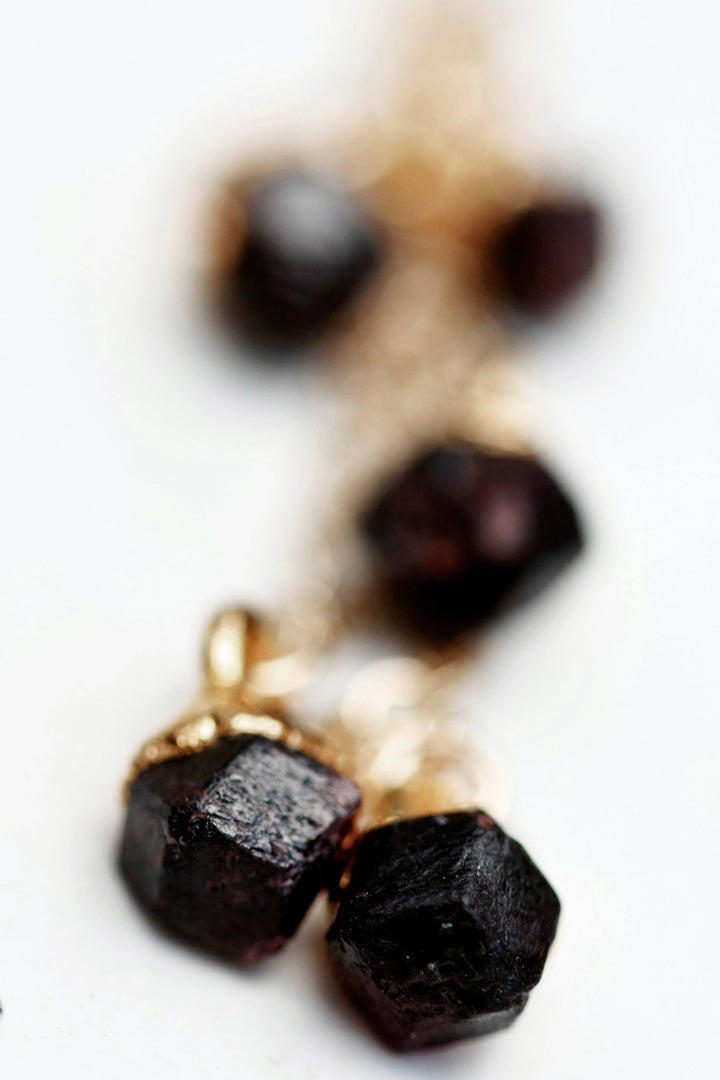 January Raindrops Necklace · Dark Garnet · Necklaces ·  Little Sycamore