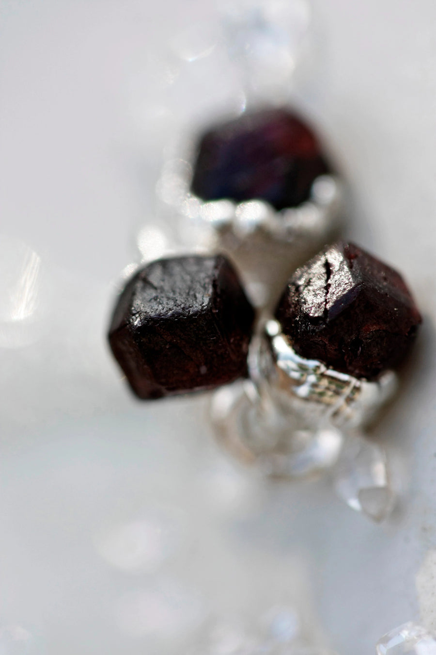 January Raindrops Necklace · Dark Garnet · Necklaces ·  Little Sycamore