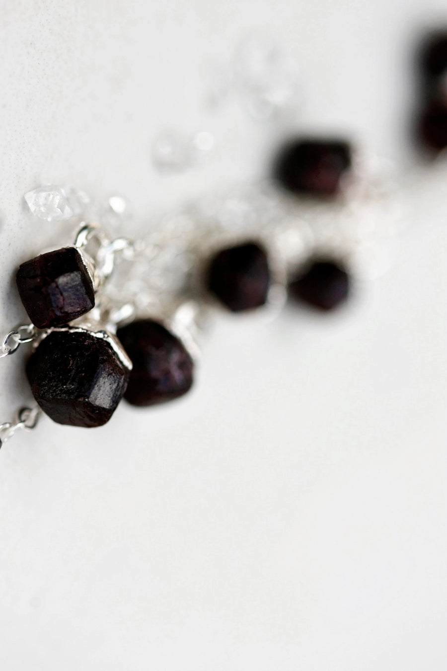 January Raindrops Necklace · Dark Garnet · Necklaces ·  Little Sycamore