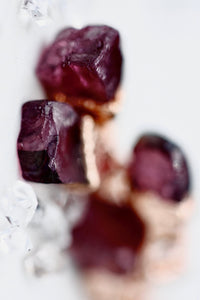 January Raindrops Necklace · Maroon Garnet · Necklaces ·  Little Sycamore
