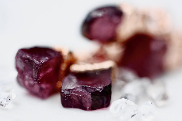 January Raindrops Necklace · Maroon Garnet · Necklaces ·  Little Sycamore