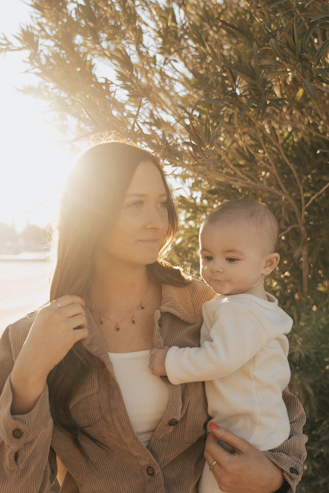 January Raindrops Necklace · Maroon Garnet · Necklaces ·  Little Sycamore