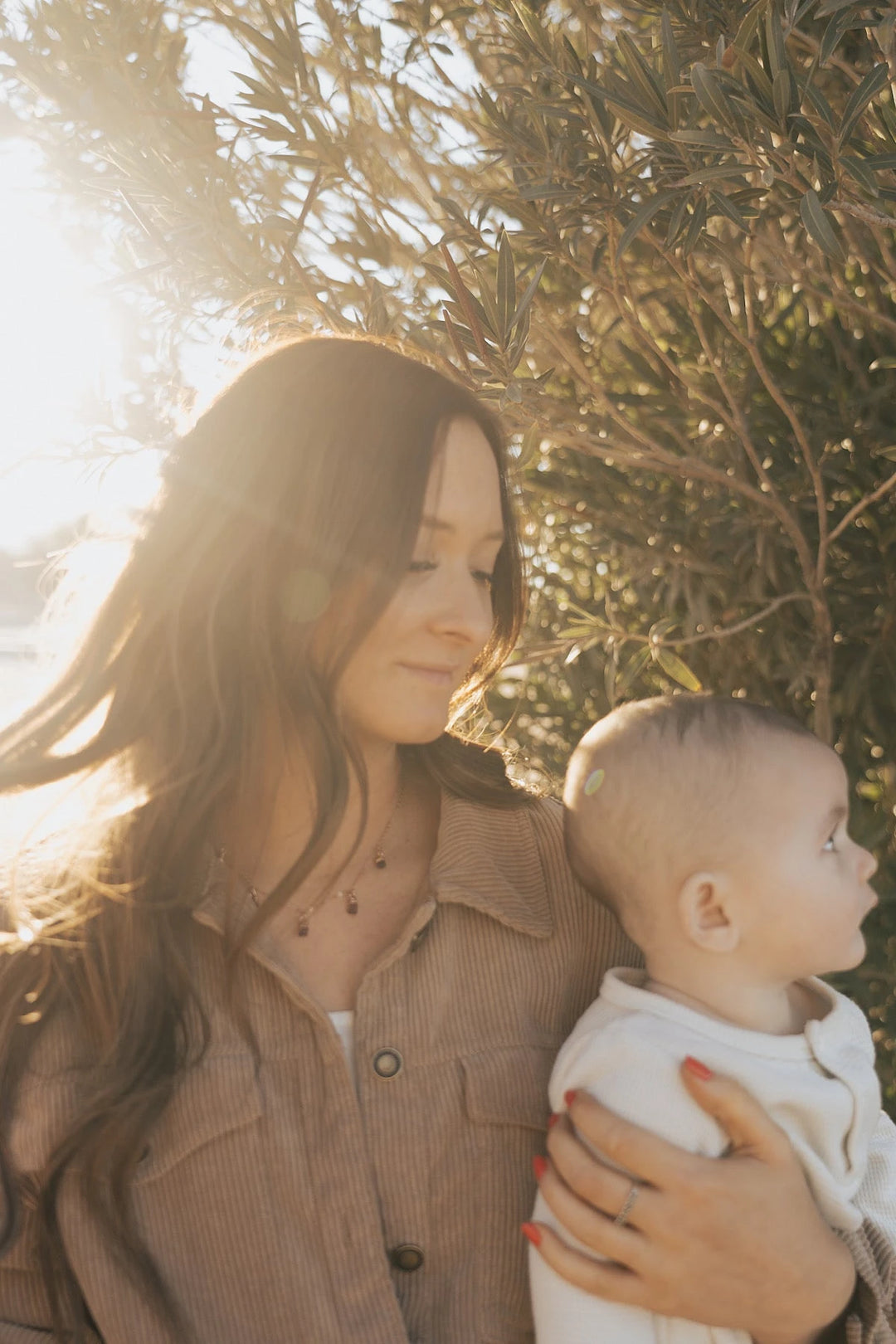 January Raindrops Necklace · Maroon Garnet · Necklaces ·  Little Sycamore