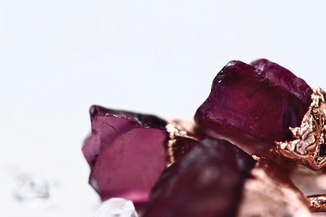 January Raindrops Necklace · Maroon Garnet · Necklaces ·  Little Sycamore