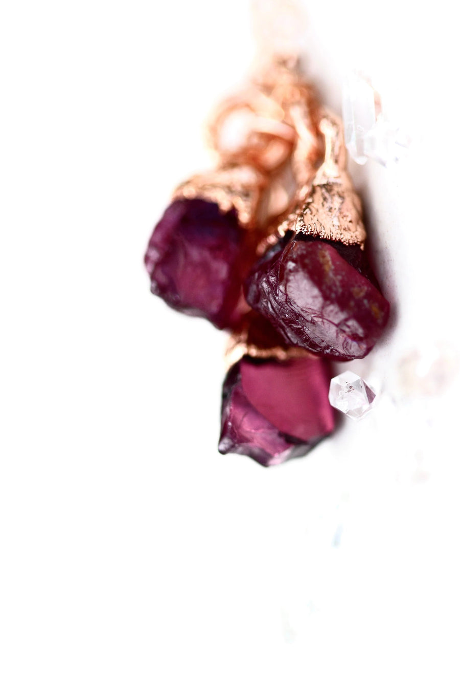 January Raindrops Necklace · Maroon Garnet · Necklaces ·  Little Sycamore