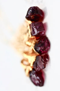 January Raindrops Necklace · Maroon Garnet · Necklaces ·  Little Sycamore
