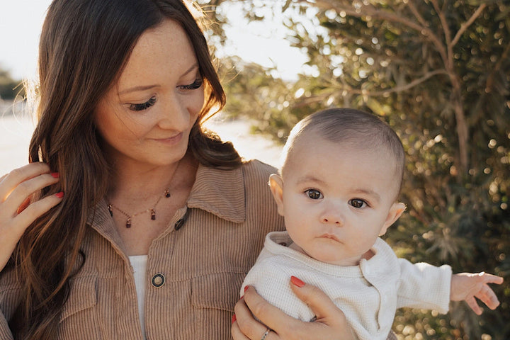 January Raindrops Necklace · Maroon Garnet · Necklaces ·  Little Sycamore