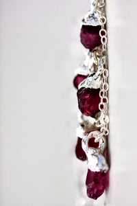 January Raindrops Necklace · Maroon Garnet · Necklaces ·  Little Sycamore