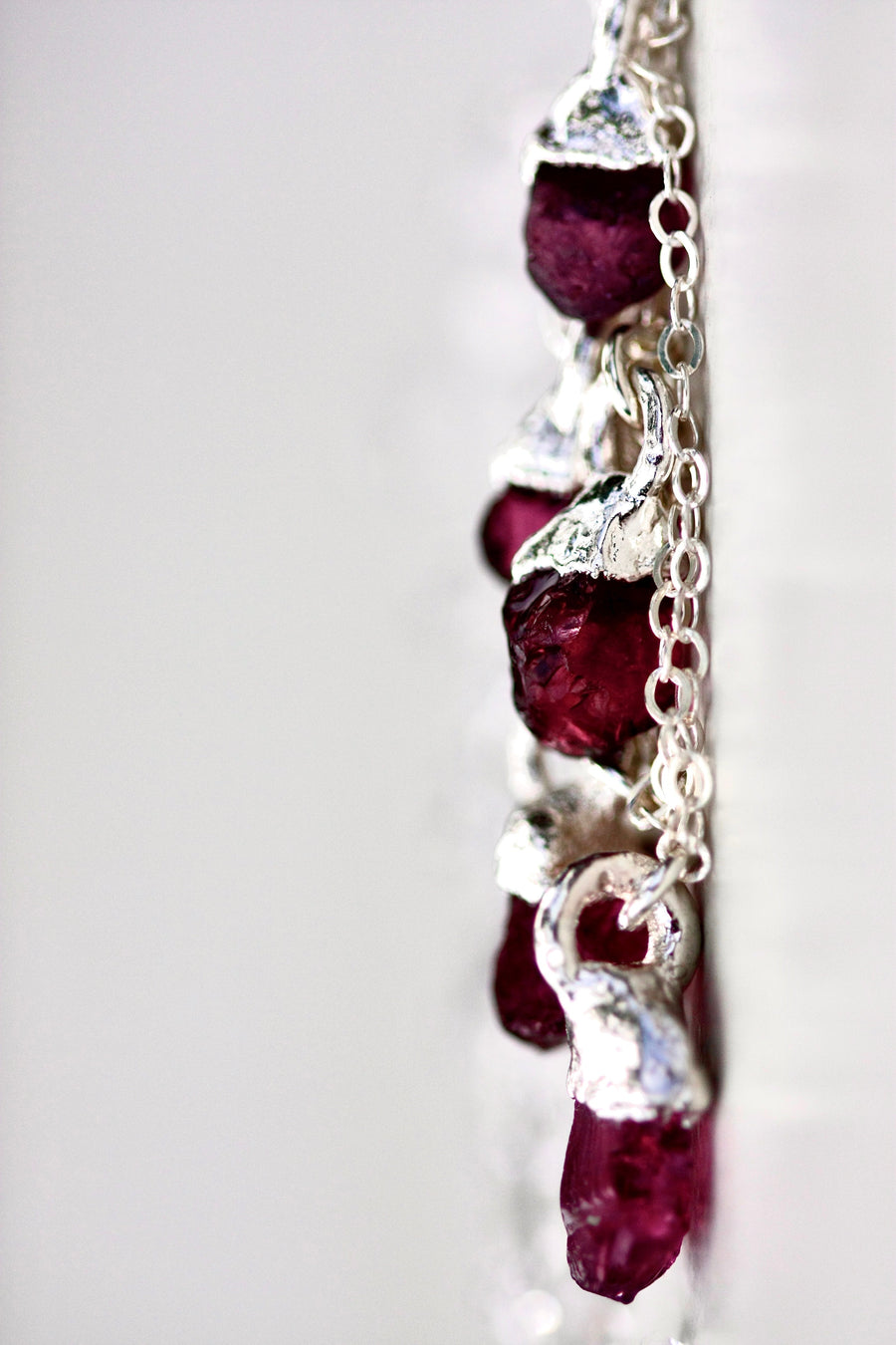 January Raindrops Necklace · Maroon Garnet · Necklaces ·  Little Sycamore