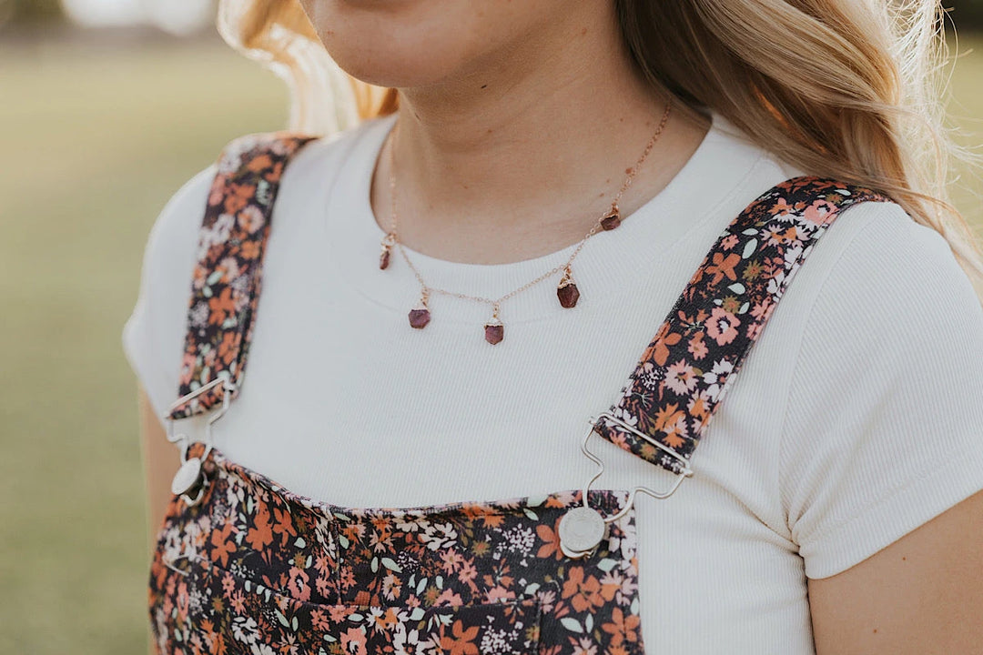 July Raindrops Necklace · Ruby · Necklaces ·  Little Sycamore