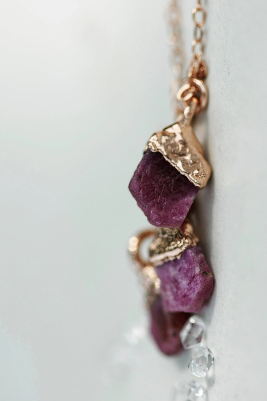 July Raindrops Necklace · Ruby · Necklaces ·  Little Sycamore