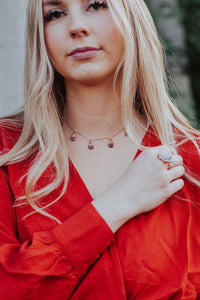 July Raindrops Necklace · Ruby · Necklaces ·  Little Sycamore