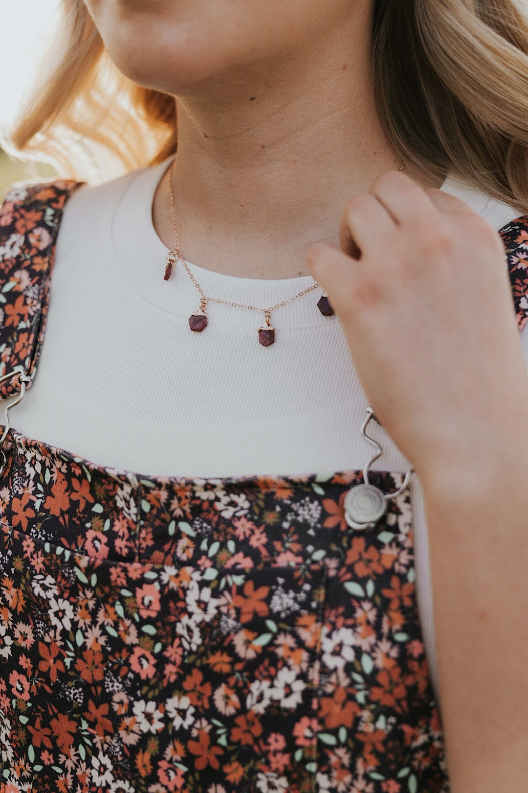 July Raindrops Necklace · Ruby · Necklaces ·  Little Sycamore