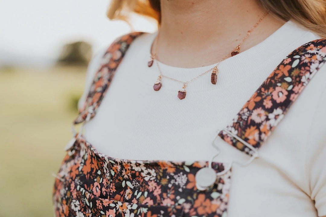 July Raindrops Necklace · Ruby · Necklaces ·  Little Sycamore