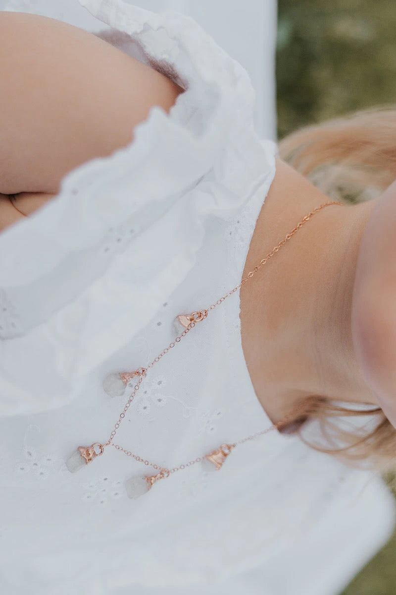 June Raindrops Necklace · Moonstone · Necklaces ·  Little Sycamore