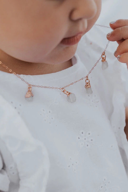June Raindrops Necklace · Moonstone · Necklaces ·  Little Sycamore