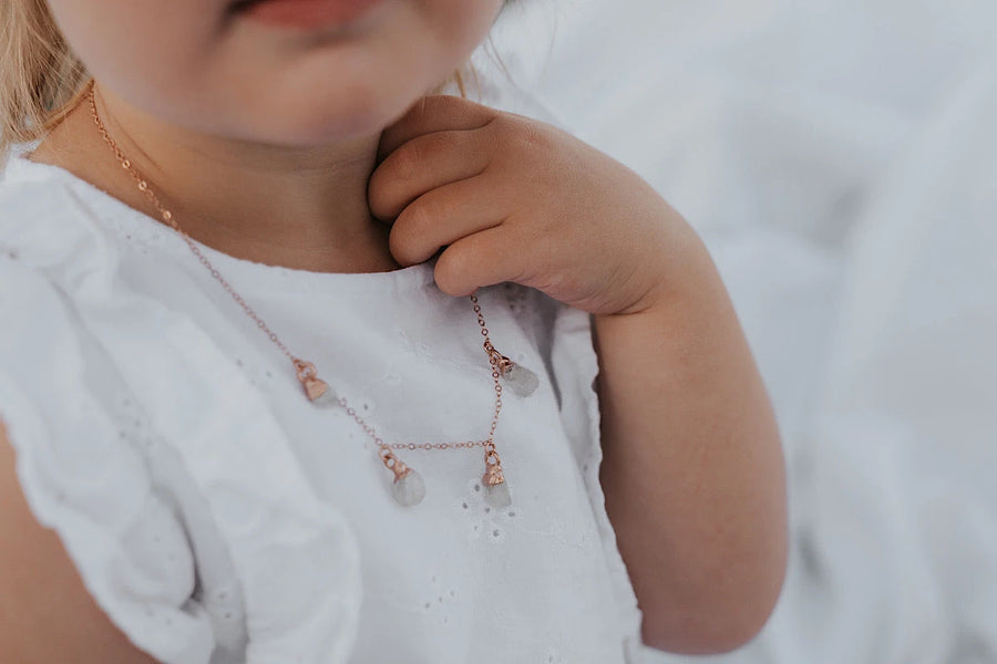 June Raindrops Necklace · Moonstone · Necklaces ·  Little Sycamore