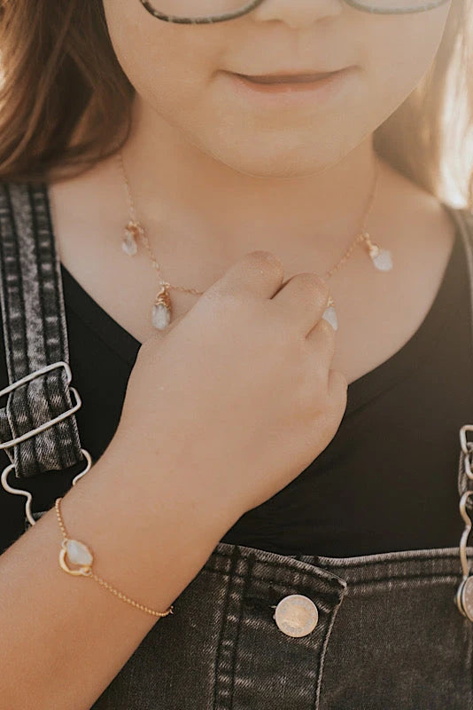 June Raindrops Necklace · Moonstone · Necklaces ·  Little Sycamore