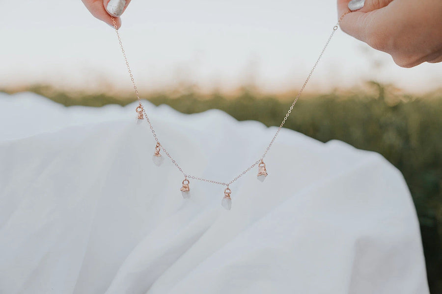 June Raindrops Necklace · Moonstone · Necklaces ·  Little Sycamore