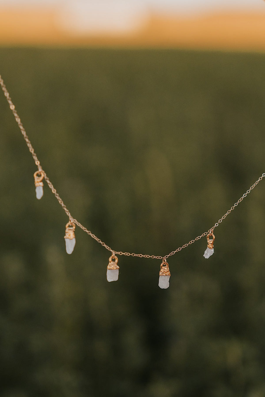 June Raindrops Necklace · Moonstone · Necklaces ·  Little Sycamore