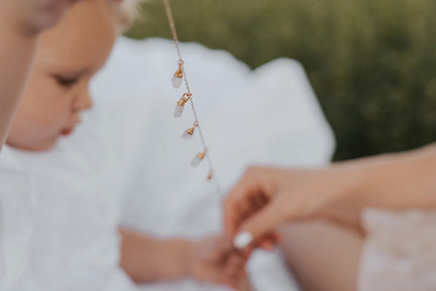 June Raindrops Necklace · Moonstone · Necklaces ·  Little Sycamore