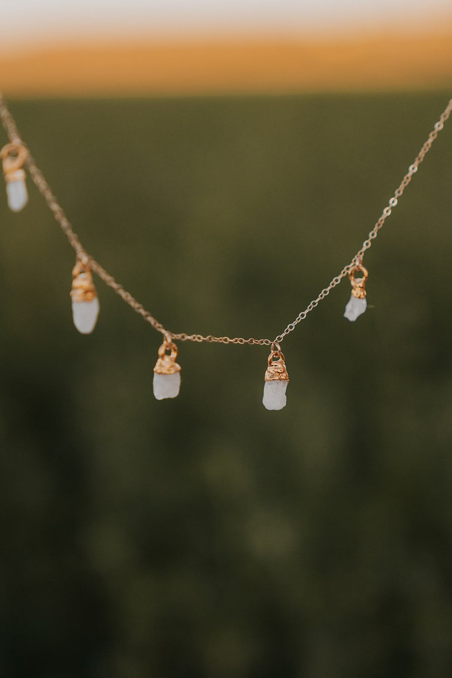 June Raindrops Necklace · Moonstone · Necklaces ·  Little Sycamore