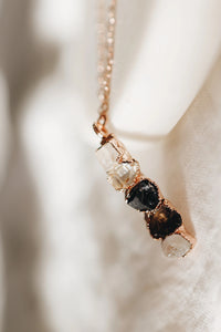 Lighthouse · Diamond Quartz, Moonstone, Smoky Quartz Necklace · Necklaces ·  Little Sycamore