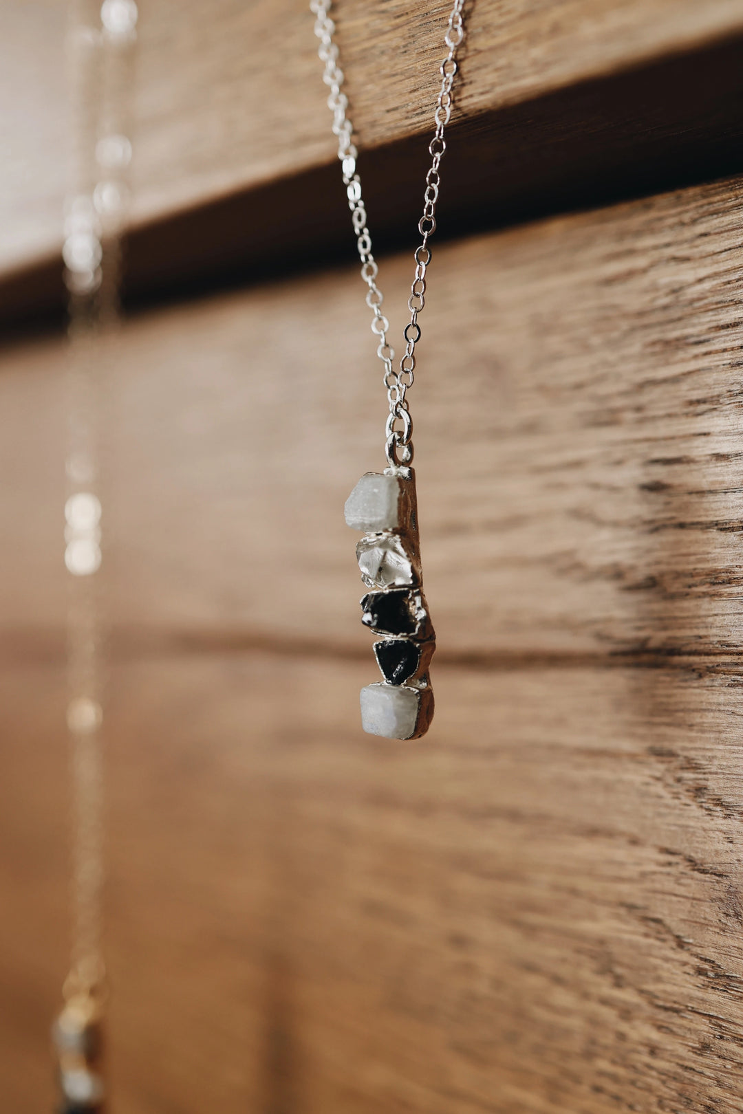 Lighthouse · Diamond Quartz, Moonstone, Smoky Quartz Necklace · Necklaces ·  Little Sycamore