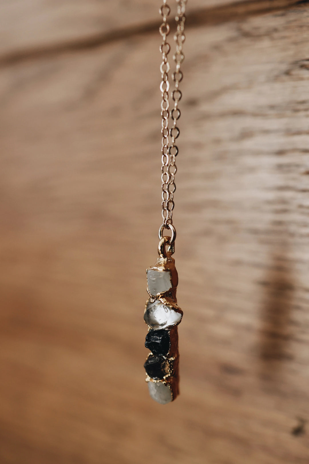 Lighthouse · Diamond Quartz, Moonstone, Smoky Quartz Necklace · Necklaces ·  Little Sycamore