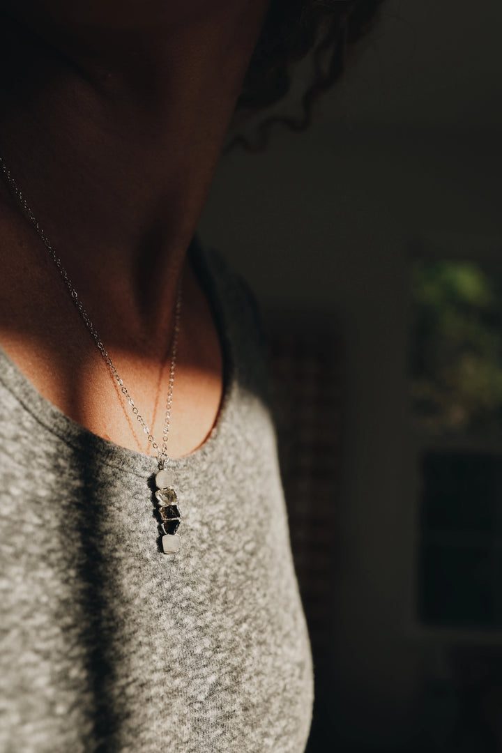 Lighthouse · Diamond Quartz, Moonstone, Smoky Quartz Necklace · Necklaces ·  Little Sycamore