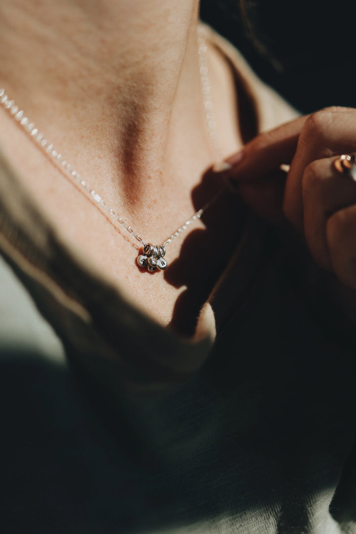 Little Initial Droplet Necklace · Customizable · Custom Birthstone Pieces ·  Little Sycamore