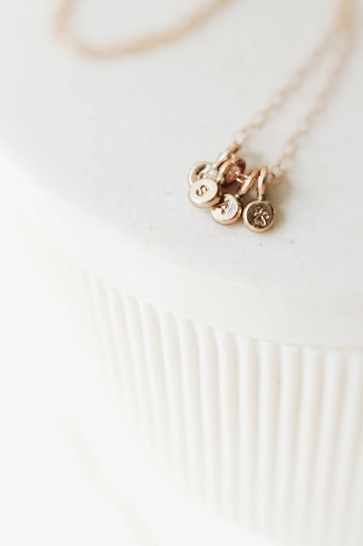 Little Initial Droplet Necklace · Customizable · Custom Birthstone Pieces ·  Little Sycamore