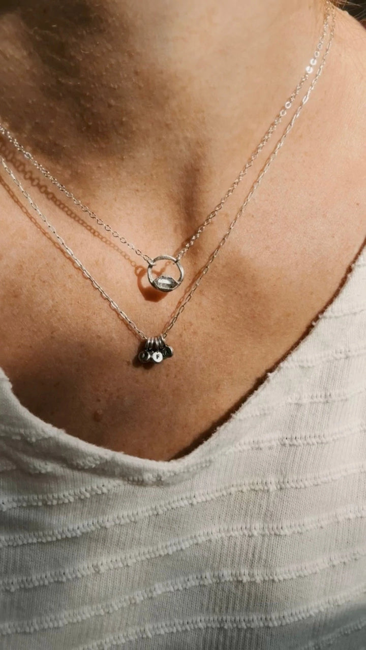 Little Initial Droplet Necklace · Customizable · Custom Birthstone Pieces ·  Little Sycamore